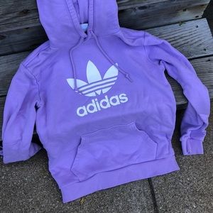 Adidas light purple hoodie